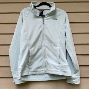 North Face fleece zip up jacket, size L